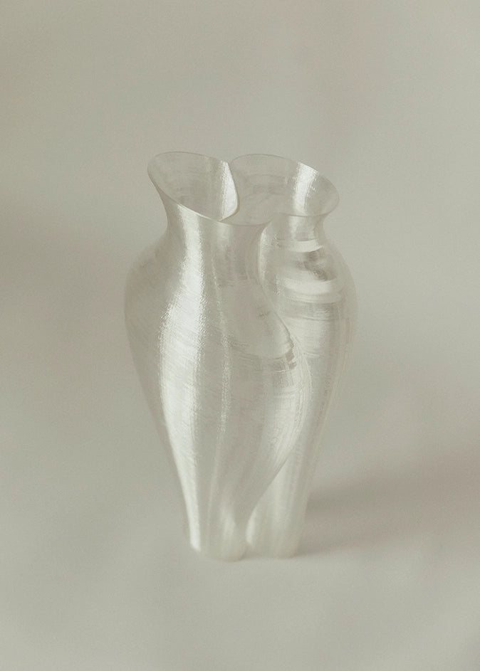 transparent contemporary vase