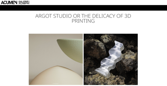 Galerie Joseph Interview Argot Studio