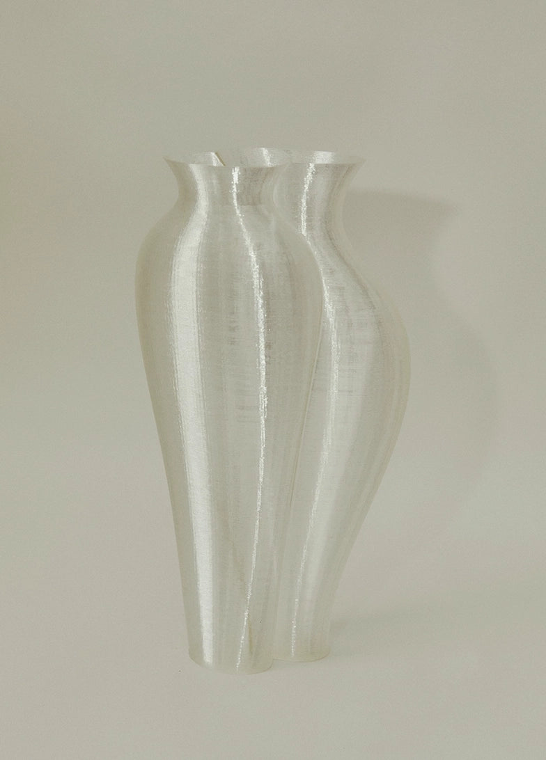 Transparent contemporary vase